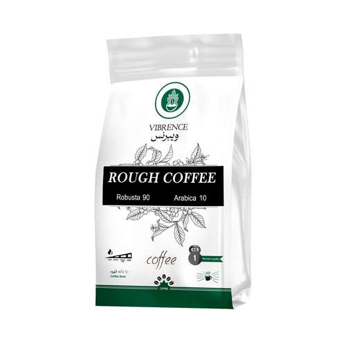 دانه قهوه 90 درصد روبوستا 10 درصد عربیکا Rough ویبرنس - 1 کیلوگرم