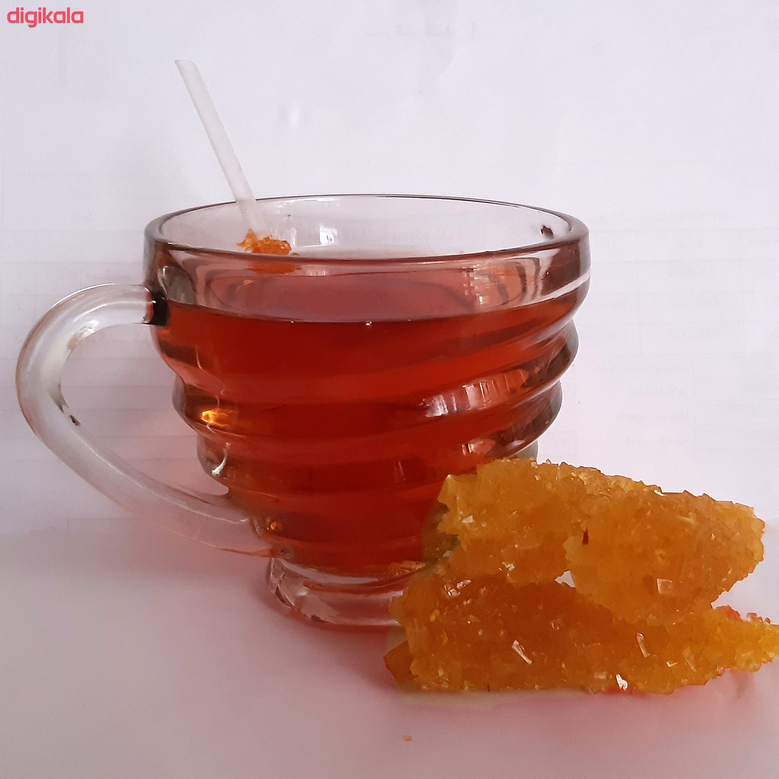 خرید اینترنتی با تخفیف ویژه نبات نی دار زعفرانی فرجاد بسته 16 عددی