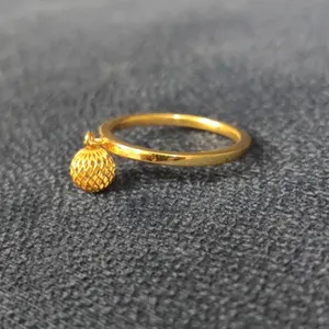 انگشتر طلا 18 عیار زنانه قیراط طرح دایره کد GH257