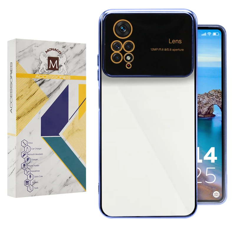 کاور موناکو مدل الکترولنز مناسب برای گوشی موبایل شیائومی Redmi Note 12 Pro 4G / Note 11 Pro 4G / 5G