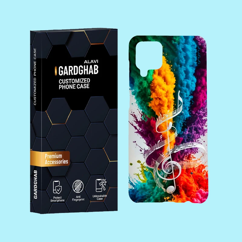 کاور گارد قاب علوی مدل ساز و موزیک مناسب برای گوشی موبایل سامسونگ Galaxy A12