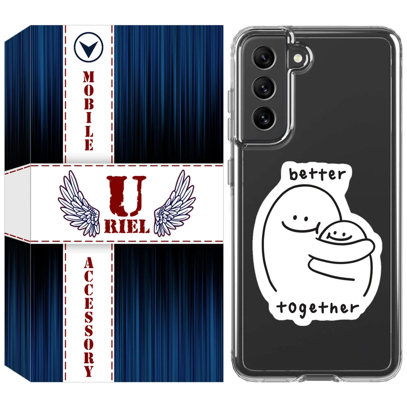 کاور یوریل مدل Clear کد 90 طرح Together مناسب برای گوشی موبایل سامسونگ Galaxy S21 FE