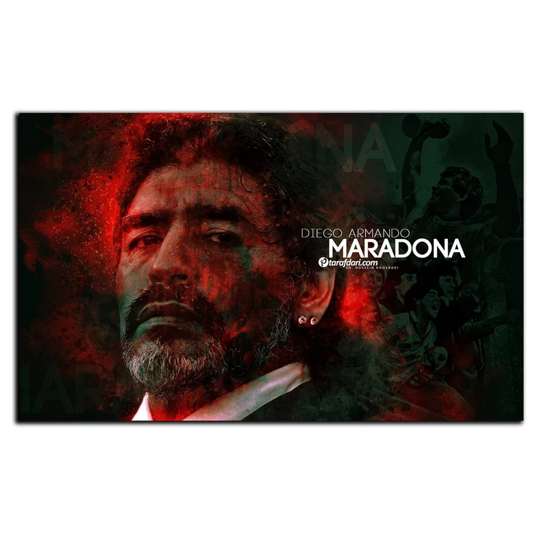 تابلو شاسی بکلیت طرح بازیکن فوتبال دیگو مارادونا مدل SH-S6659