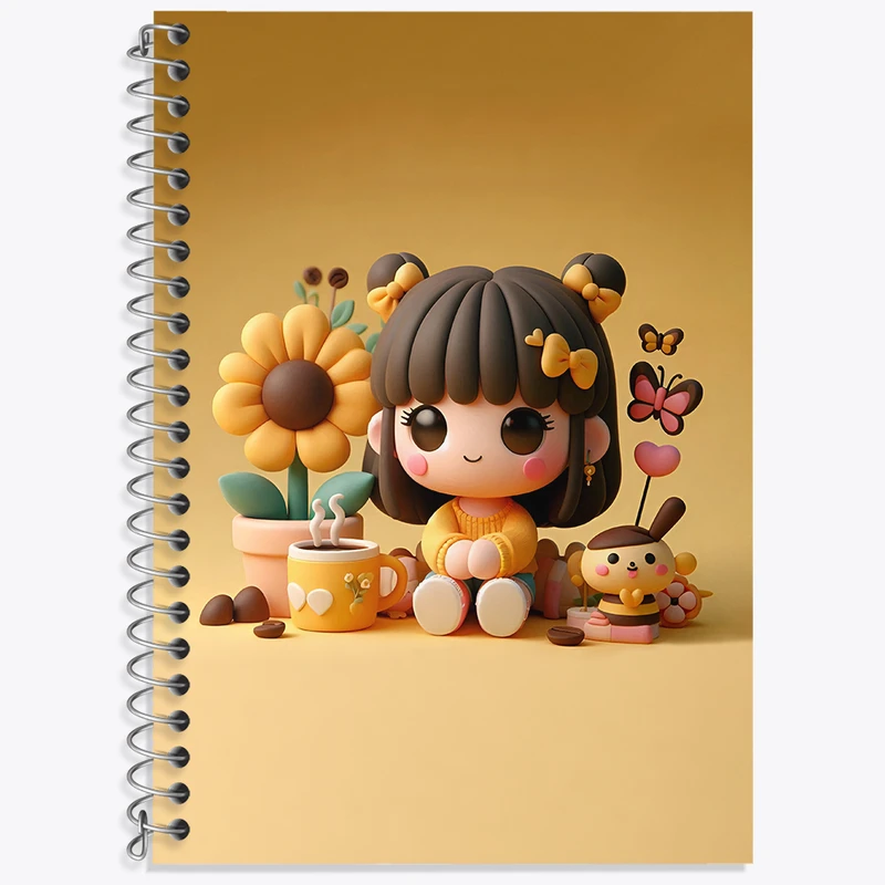 دفتر نت موسیقی 50 برگ خندالو طرح دخترانه کد N5531