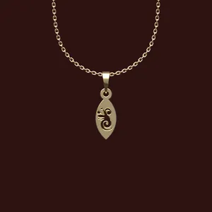 گردنبند طلا 18 عیار زنانه مدوپد مدل هندسی کد W2-1-1020