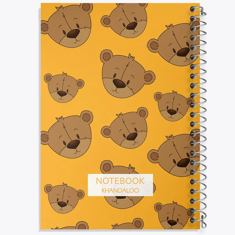 دفتر لیست خرید 50 برگ خندالو طرح پترن خرس کد N81