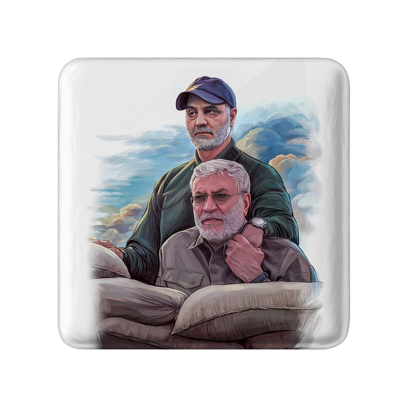 مگنت خندالو طرح سردار قاسم سلیمانی کد 2614