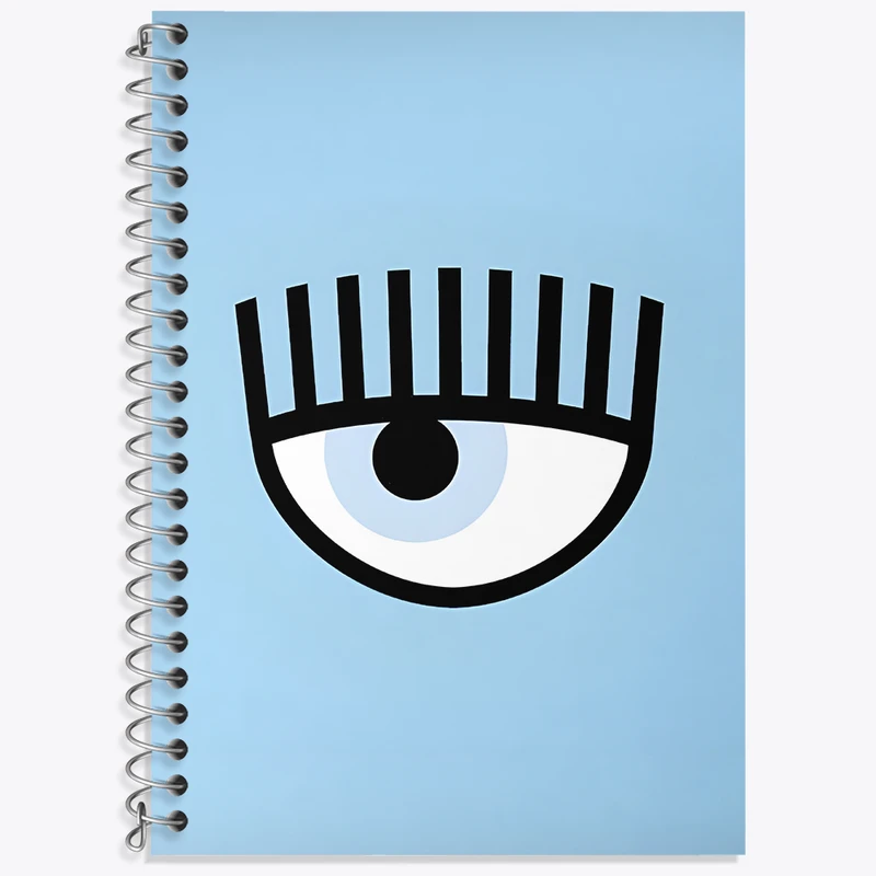 دفتر زبان 50 برگ خندالو مدل سه خط طرح کیارا فرانی (Chiara Ferragni) کد N2704