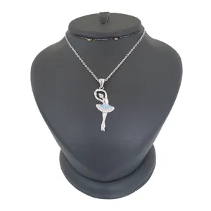 گردنبند نقره زنانه ترمه ۱ مدل بالرین کد smed 1027