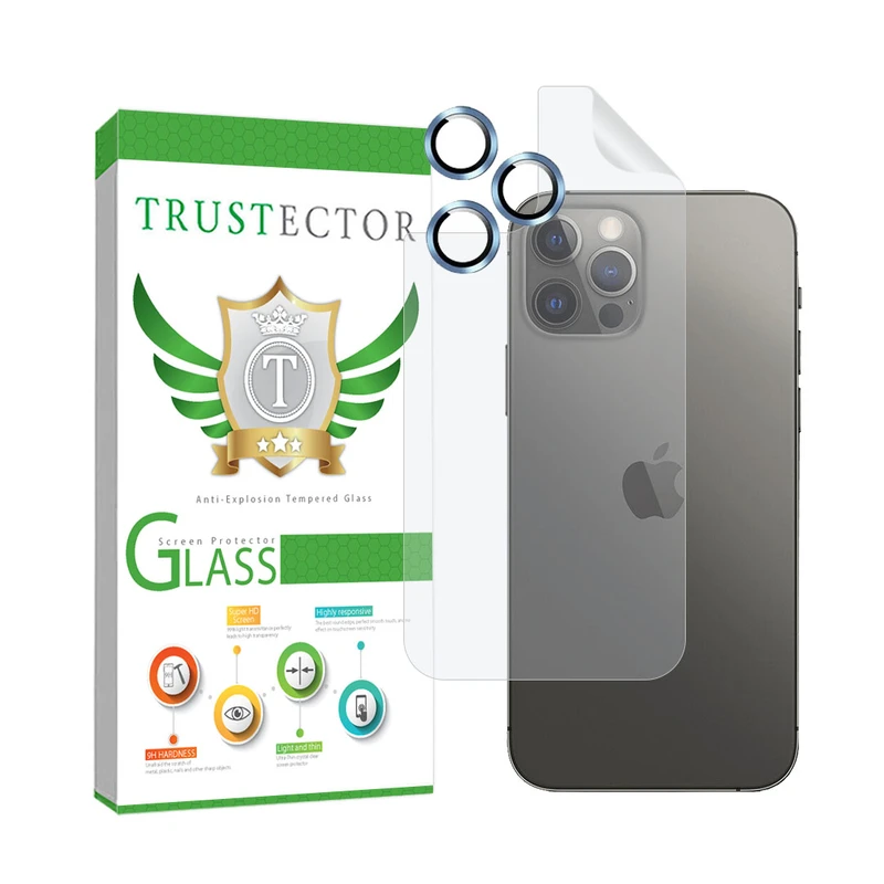 محافظ پشت گوشی تراستکتور مدل MTBRINGT مناسب برای گوشی موبایل اپل iPhone 12 pro به همراه محافظ لنز