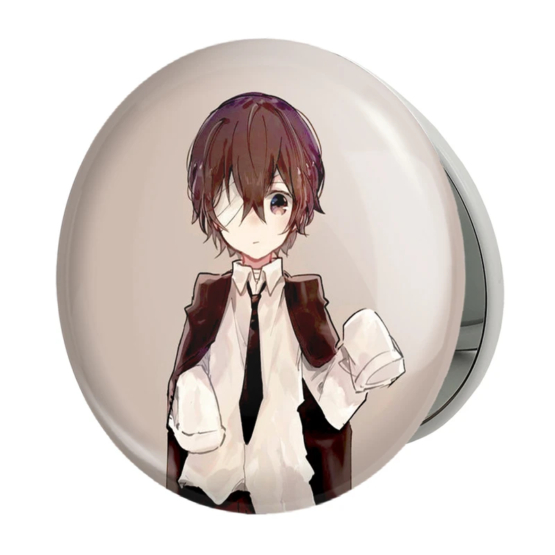 آینه جیبی خندالو طرح دازای اوسامو انیمه سگ های ولگرد بانگو مدل تاشو کد 10141 