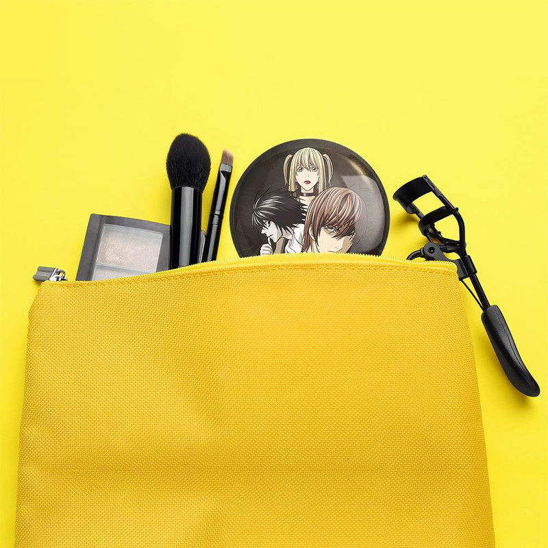 آینه جیبی خندالو مدل لایت و ال و میسا انیمه دفترچه مرگ Death Note  کد 11302