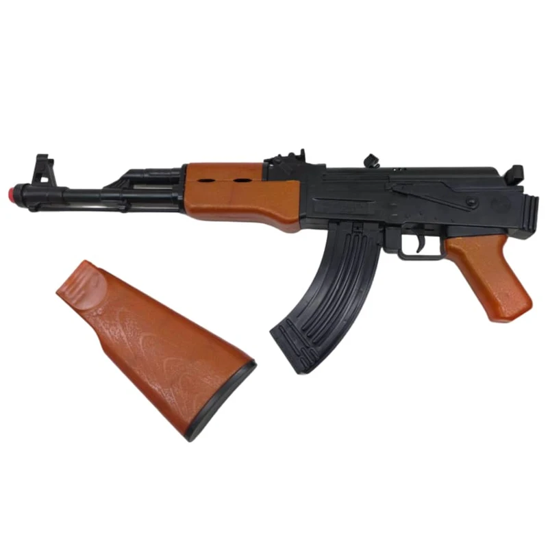 تفنگ بازی ناب سل مدل کلاشینکف تیر فومی ترقه ای kalashnikov کد ak-47