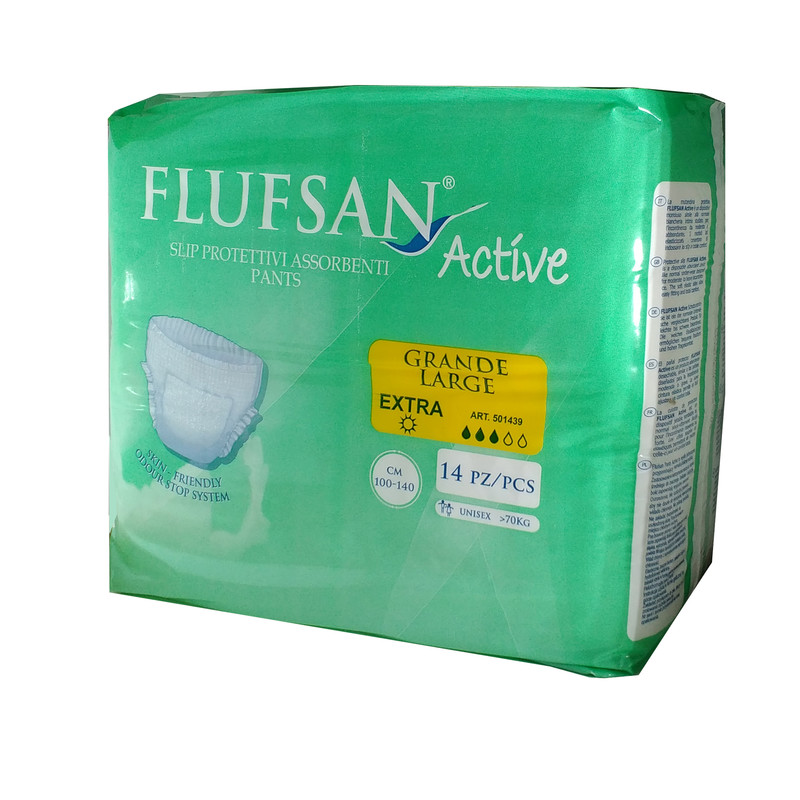 پوشینه شورتی بزرگسال فلوفسان مدل لارج اکسترا بسته ۱۴ عددی