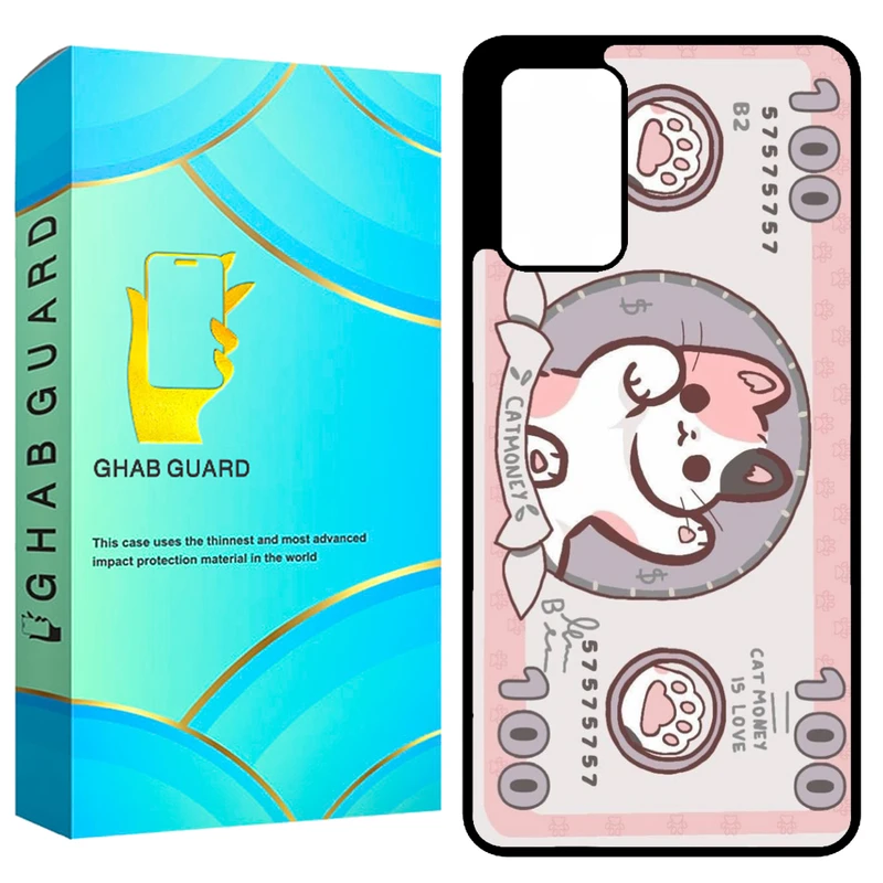 کاور قاب گارد طرح گربه مدل GCHPA72 مناسب برای گوشی موبایل سامسونگ Galaxy A72 4G