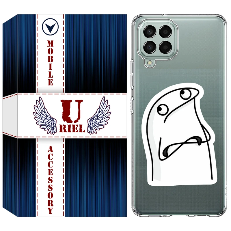 کاور یوریل مدل Clear کد 80 طرح کلافه مناسب برای گوشی موبایل سامسونگ Galaxy M33