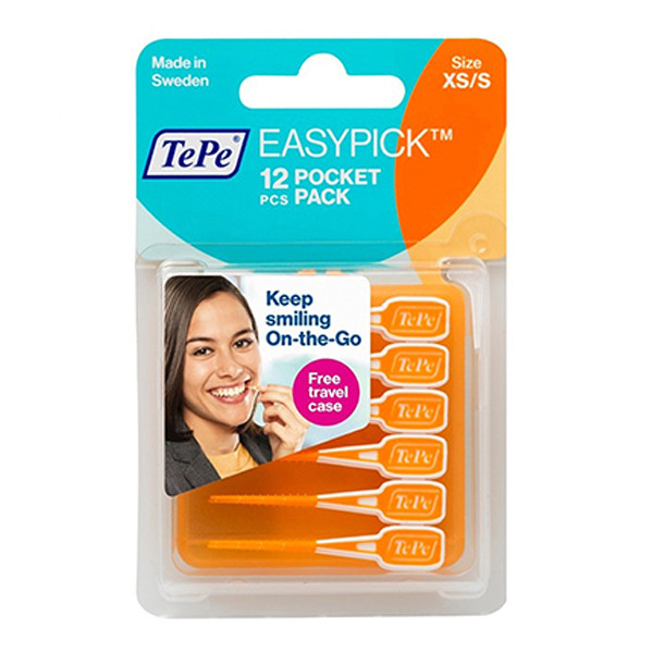 مسواک بین دندانی تهپه مدل EasyPick سایز XS/S بسته 12 عددی مسواک بین دندانی تهپه مدل EasyPick سایز XS/S بسته 12 عددی