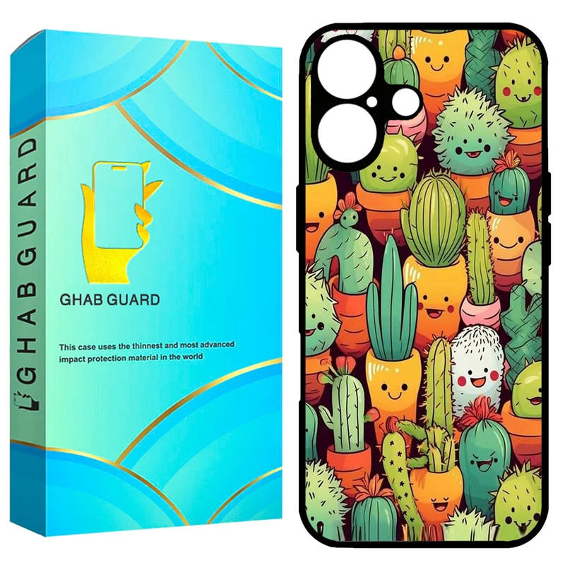 کاور قاب گارد طرح کاکتوس مدل GCHP16 مناسب برای گوشی موبایل اپل iPhone 16 