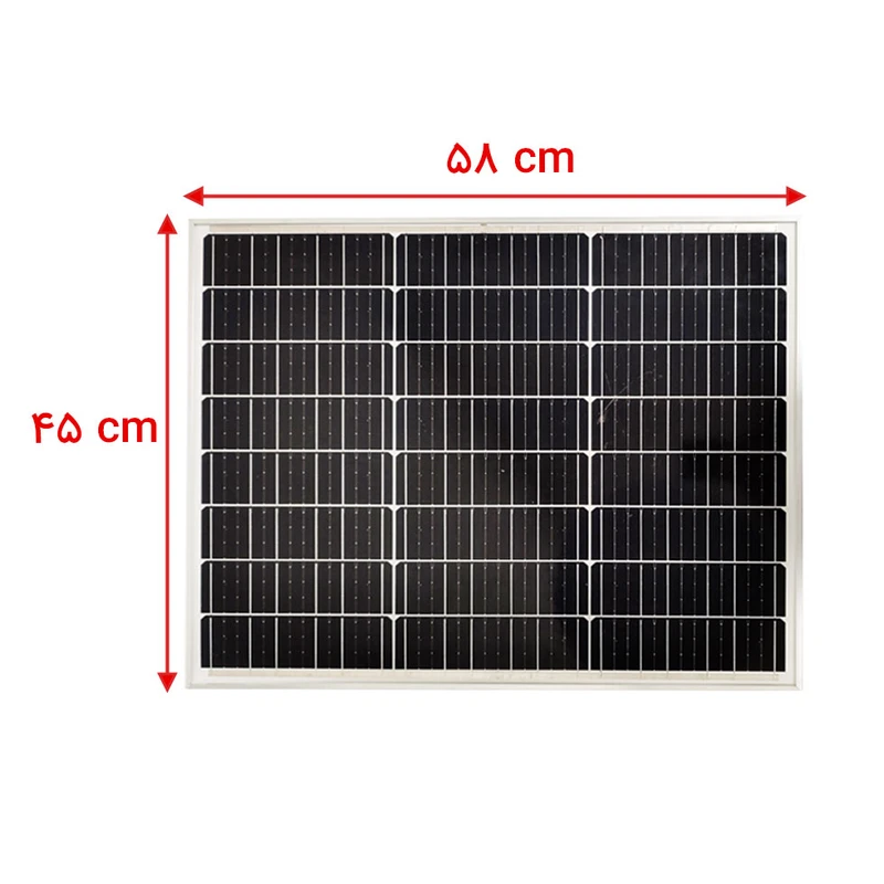 عکس شماره 5 : پروژکتور خورشیدی 100 وات مدل 50000mah به همراه پنل خورشیدی