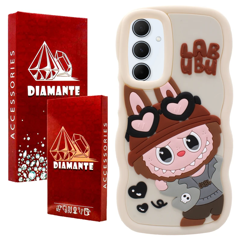 کاور دیامانته مدل Cream Rd مناسب برای گوشی موبایل سامسونگ Galaxy A55