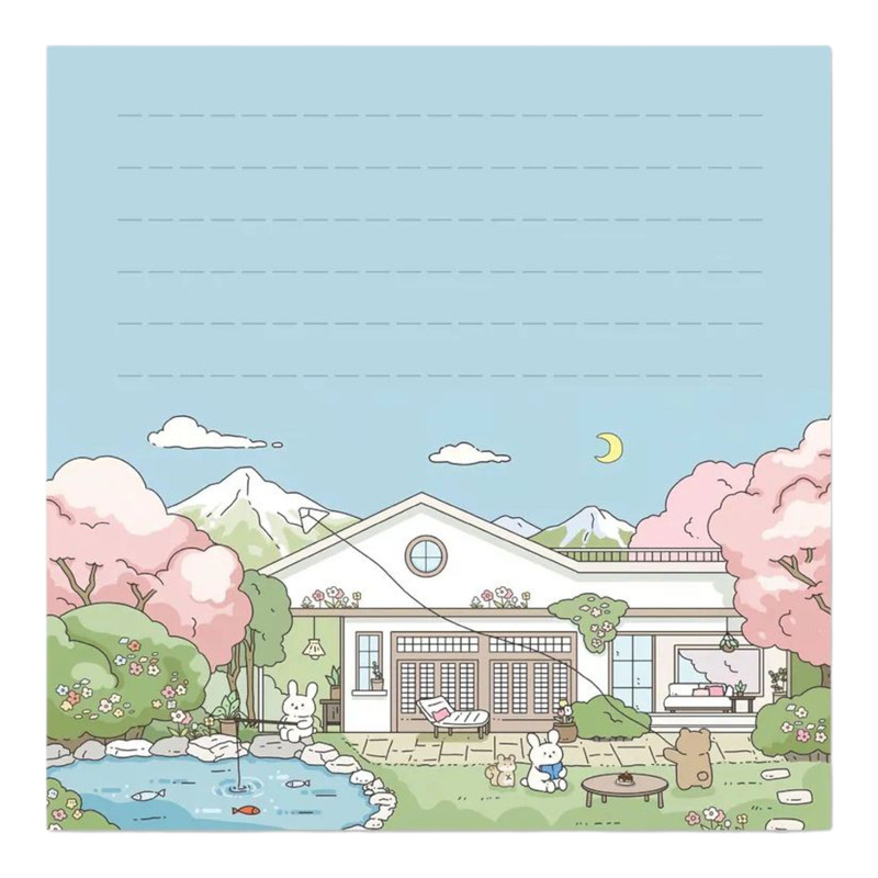 کاغذ یادداشت پانداک مدل A24 سایز 10*10 سانتی متر بسته 2 عددی