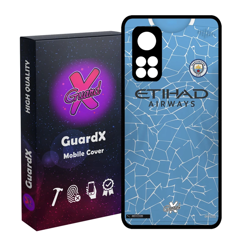 کاور گارد ایکس طرح Manchester City مدل Glass10249 مناسب برای گوشی موبایل شیائومی Mi 10T / Mi 10T Pro