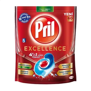 قرص ماشین ظرفشویی پریل مدل Excellence بسته 60 عددی