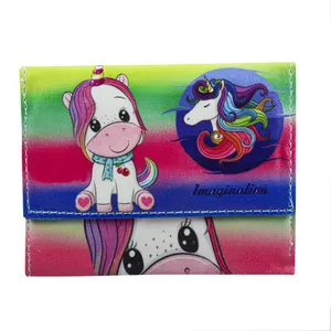 کیف پول دخترانه مدل یونیکورن آلبالویی 8529