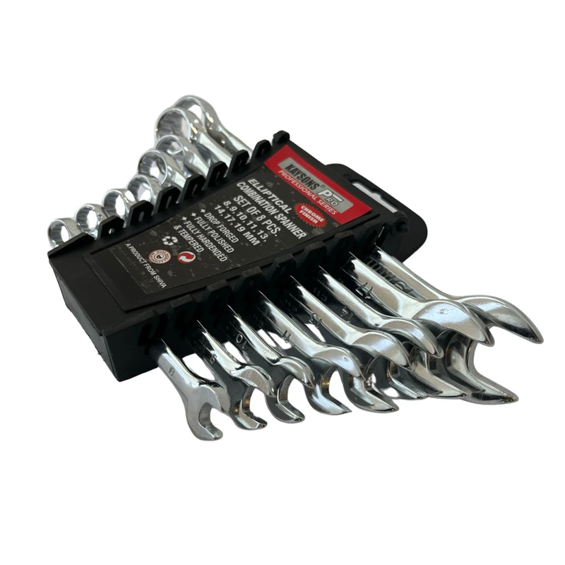 مجموعه 8 عددی آچار یکسر تخت و یکسر رینگی کایسونس مدل Elliptical