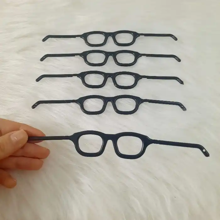 ملزومات عروسک سازی مدل عینک مستطیلی بسته 5 عددی