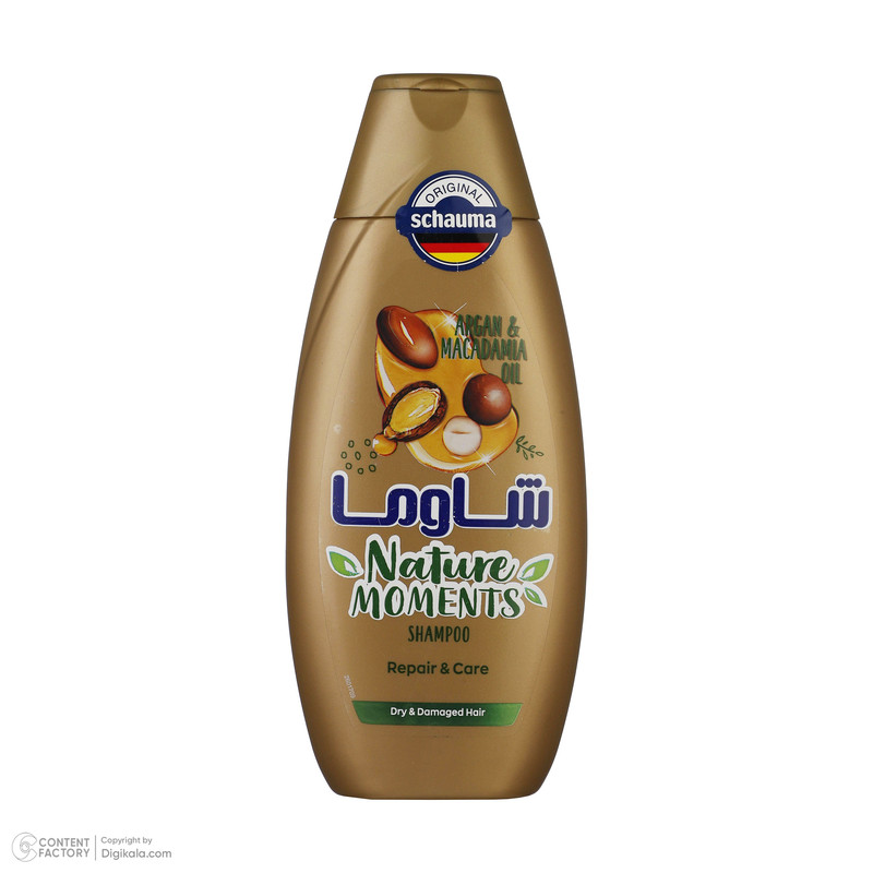 شامپو تقویت کننده مو شاوما مدل Nature Moments حجم 317 میلی لیتر به همراه شامپو حجم دهنده مو مدل 7 Herbs