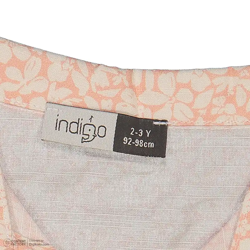 ست پیراهن و شلوارک نوزادی پسرانه ایندیگو مدل 132422 رنگ صورتی