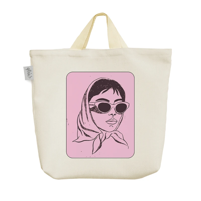 ساک خرید خندالو مدل دختر ایرانی کد 6462