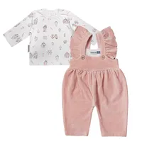 ست تی‌شرت و سرهمی نوزادی آدمک مدل خونه کد 210001