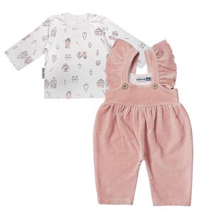 ست تی‌شرت و سرهمی نوزادی آدمک مدل خونه کد 210001