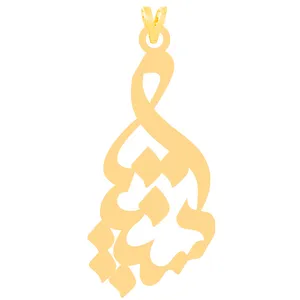 آویز گردنبند طلا 18 عیار زنانه کرابو طرح سپنتا مدل Kr30981
