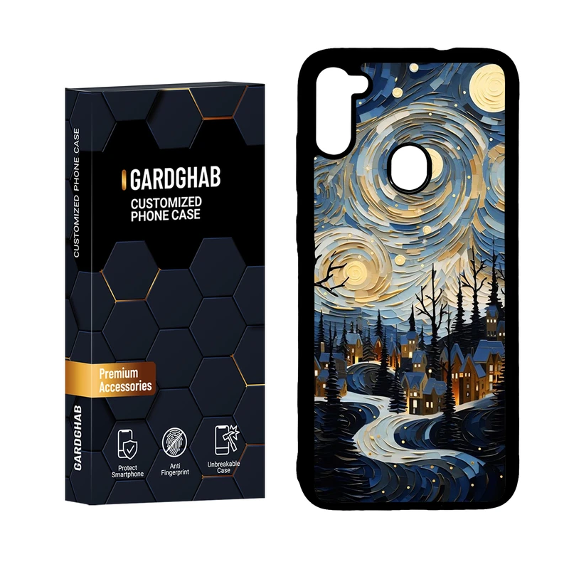 کاور گارد قاب مدل دور ژله ای هنری مناسب برای گوشی موبایل سامسونگ Galaxy A11 / M11