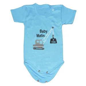 بادی آستین کوتاه نوزادی مدل AM 184