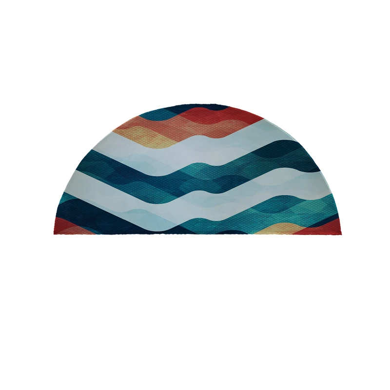 پادری مدل نیم دایره طرح  موج کد 9046 سایز 90×45 سانتی متر