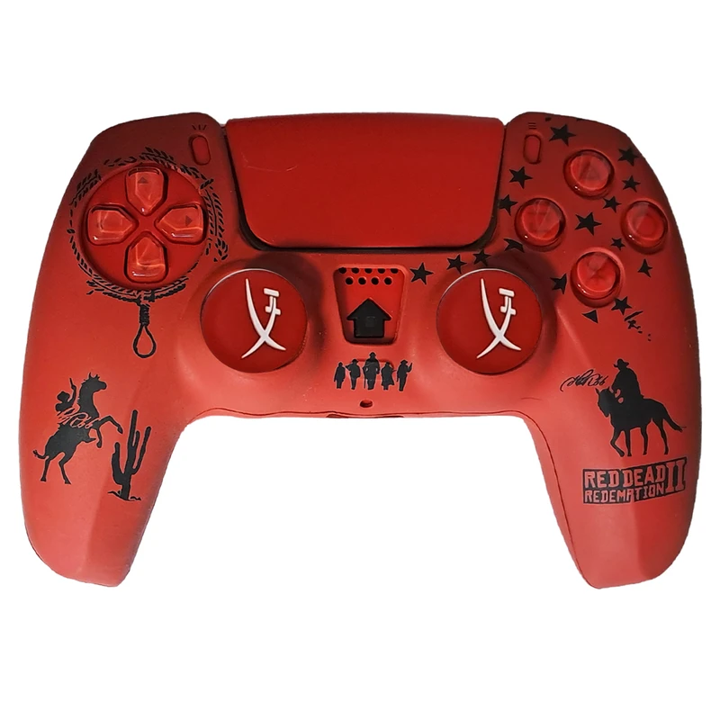 محافظ دسته بازی پلی استیشن 5 مدل Red dead PS5523 به همراه روکش آنالوگ