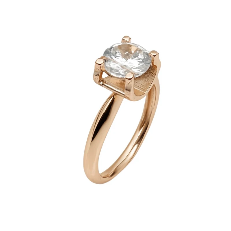 انگشتر زنانه مدل استیل طرح لاله کد cm4116