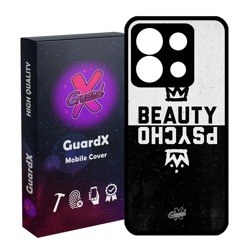 کاور گارد ایکس طرح Beauty Psycho مدل Glass10094 مناسب برای گوشی موبایل شیائومی Redmi Note 13 5G