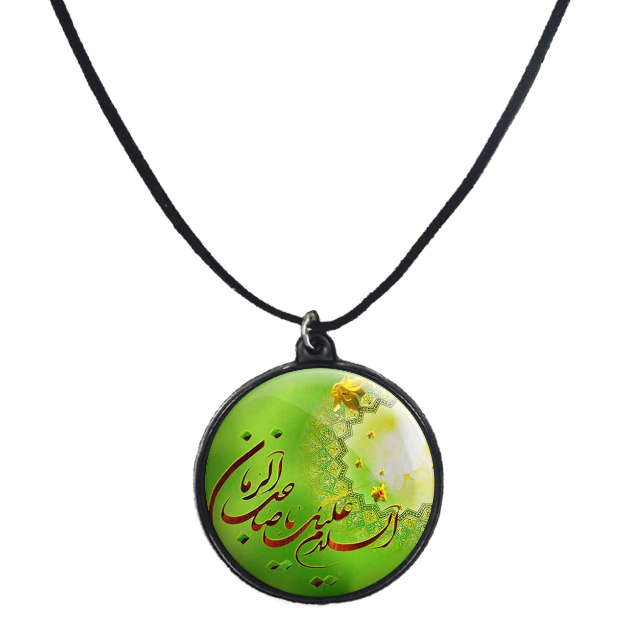 گردنبند پرمانه طرح امام زمان کد pmb.24220 مدل دو طرفه