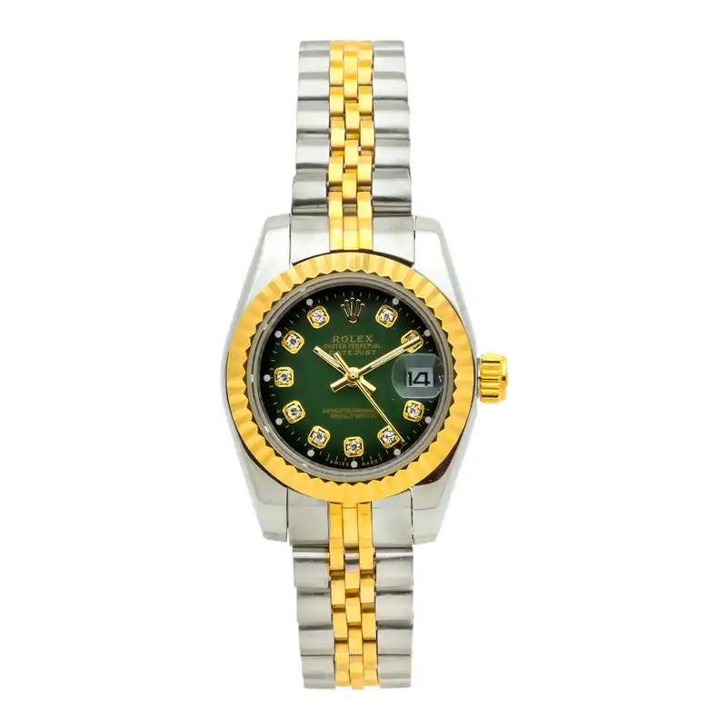 ست ساعت مچی عقربه ای زنانه و مردانه مدل دیت جاست