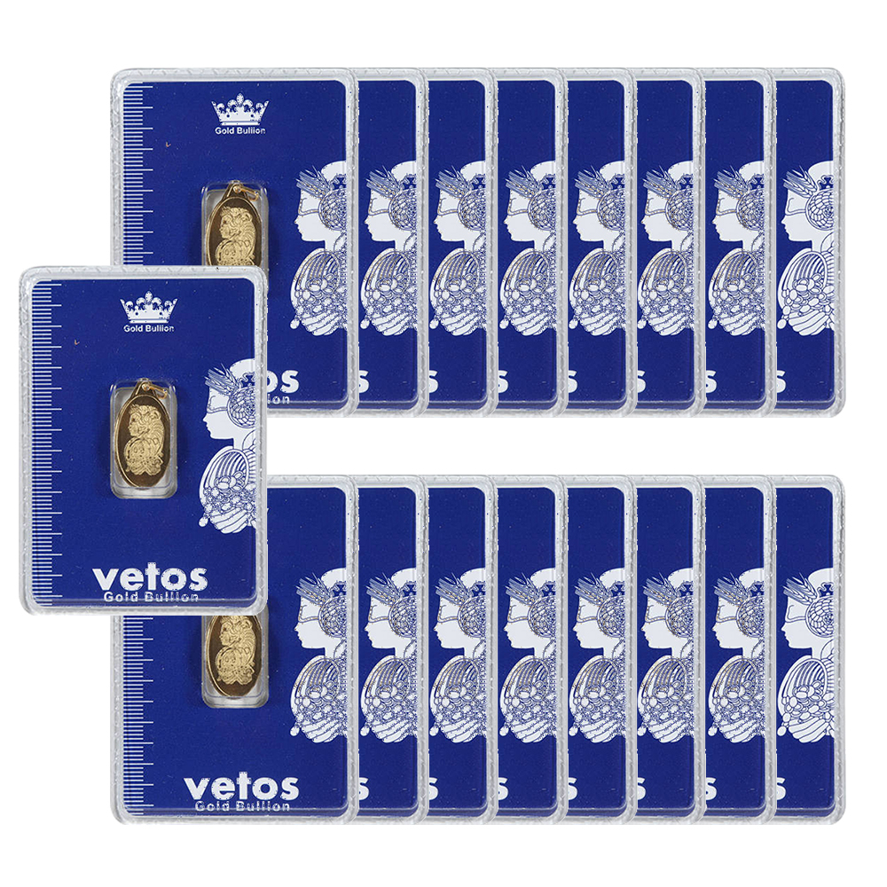 شمش طلا 18 عیار مدل 1403 مجموعه 17 عددی