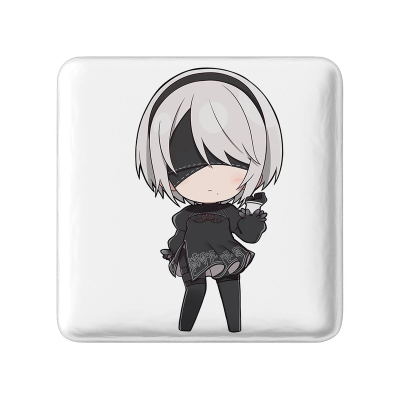 پیکسل خندالو طرح بازی نیر اتوماتا (Nier Automata)  مدل مربعی کد 31590