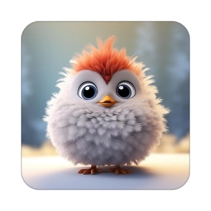 زیر لیوانی کاکتی طرح حیوانات کارتونی مدل mp28155