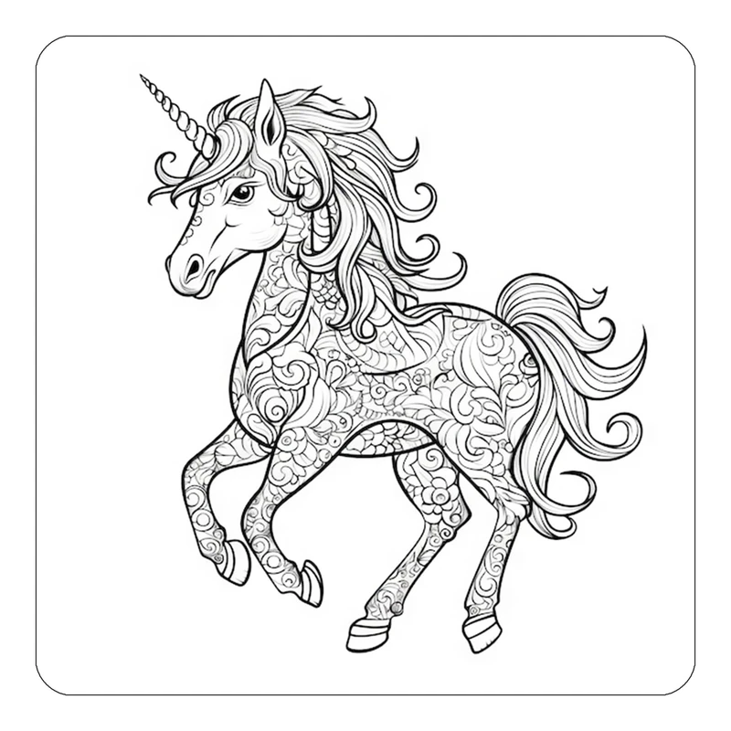 مگنت کاکتی طرح اسب تک شاخ و یونیکورن مدل mp32017