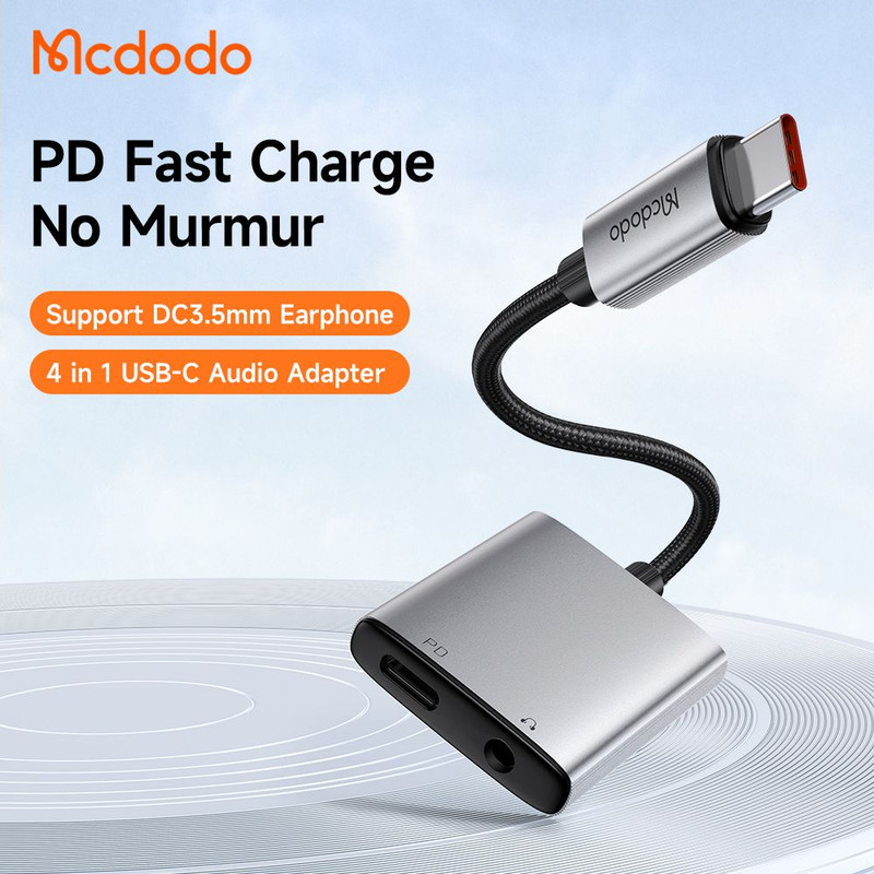 مبدل USB-C به USB-C/AUX مک دودو مدل CA-505