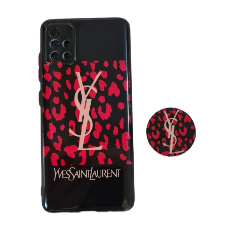 کاور طرح دخترانه کد YSL-510 مناسب برای گوشی موبایل سامسونگ Galaxy A51 به همراه پاپ سوکت